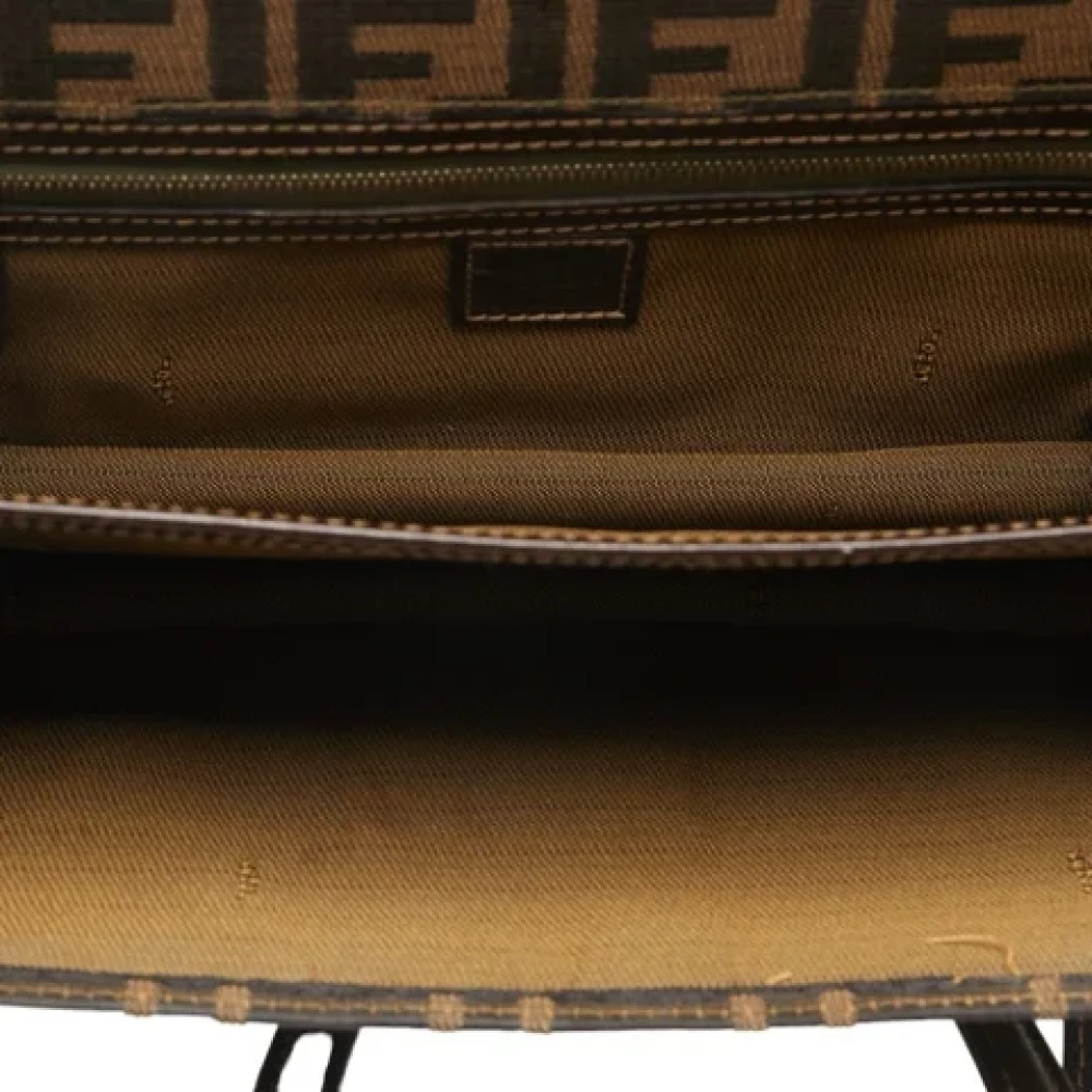 Fendi Vintage Pre-owned Canvas handbags Brown Dames