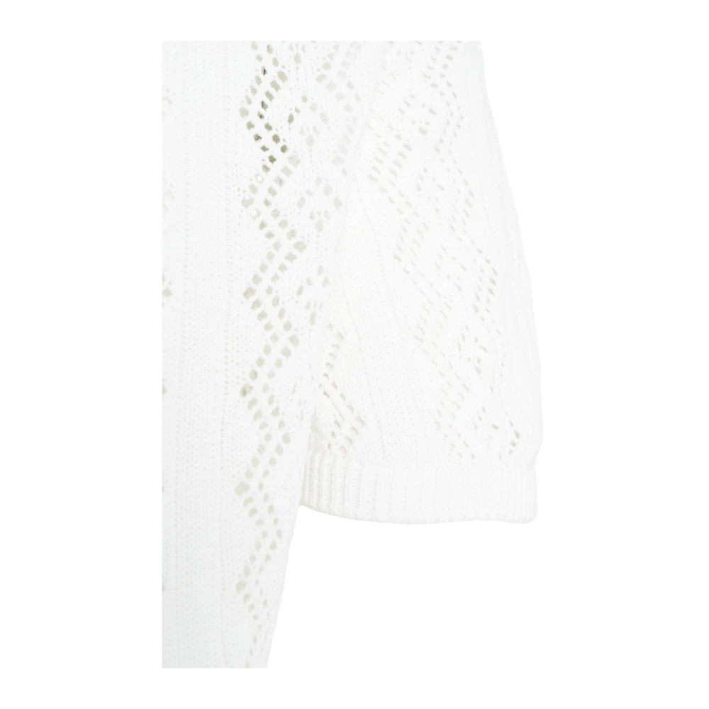 Amaránto Witte Open Gebreide Vest White Heren