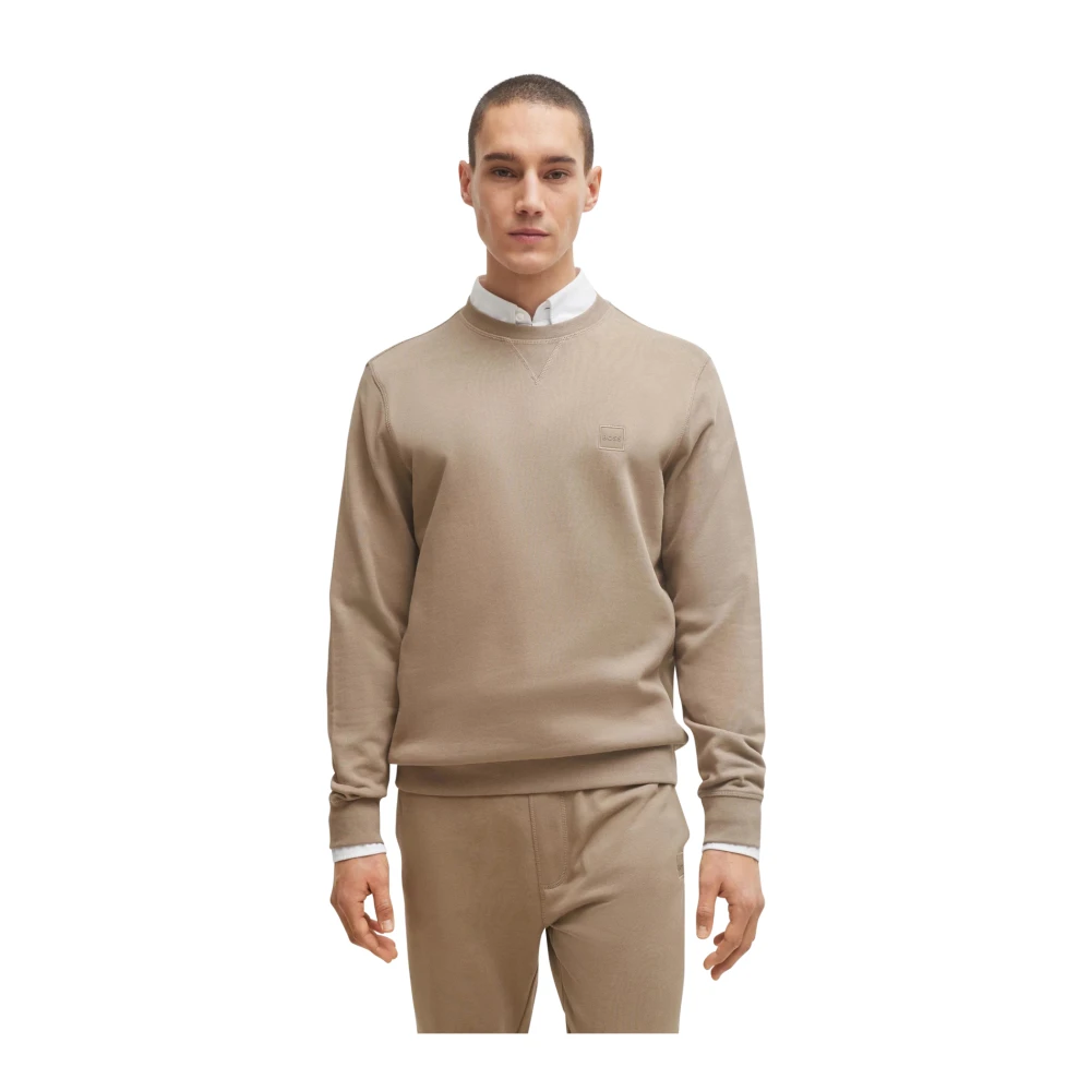 Hugo Boss Bruine Trui Stijlvolle Casual Kleding Brown Heren