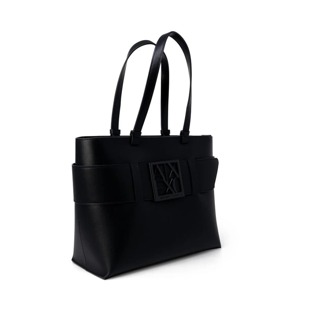 Armani Exchange Zwarte Polyethyleen Dames Handtas Black Dames