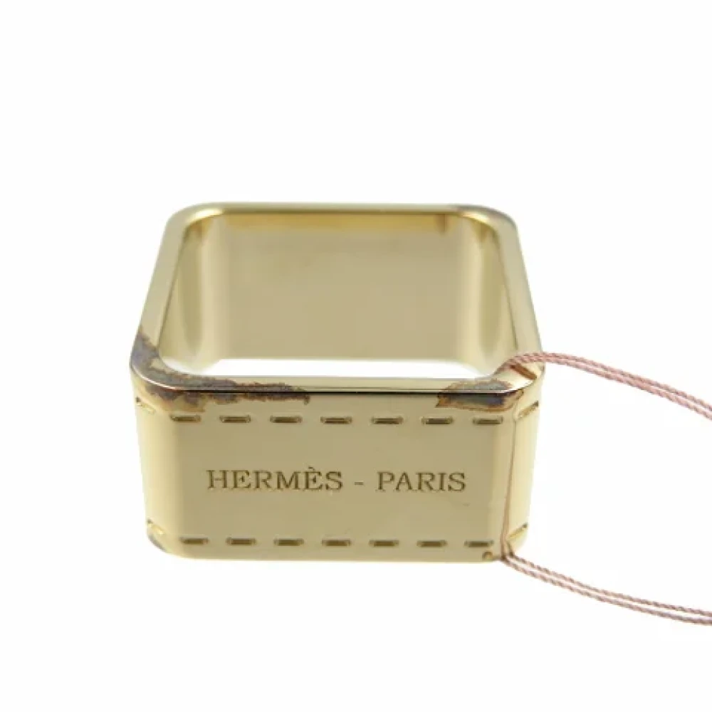 Hermès Vintage Pre-owned Metal scarves Yellow Dames
