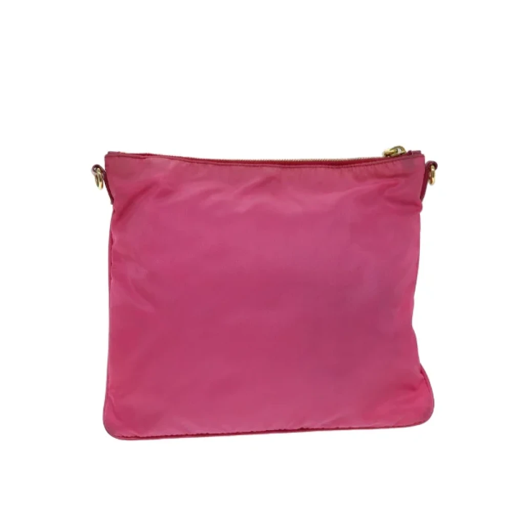 Prada Vintage Pre-owned Nylon prada-bags Pink Dames