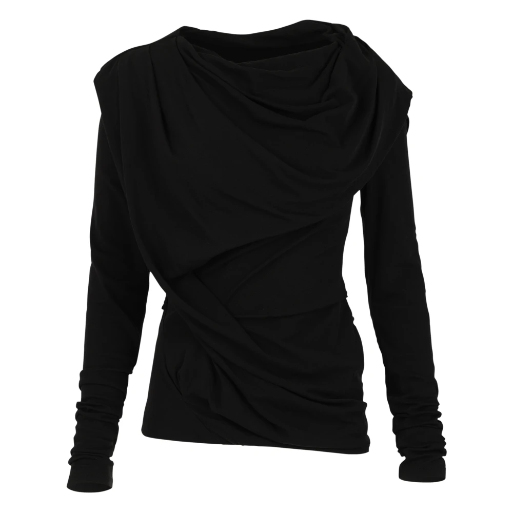 Entire Studios Femme Noir Tops, Taille: 42 Fr Twist Top