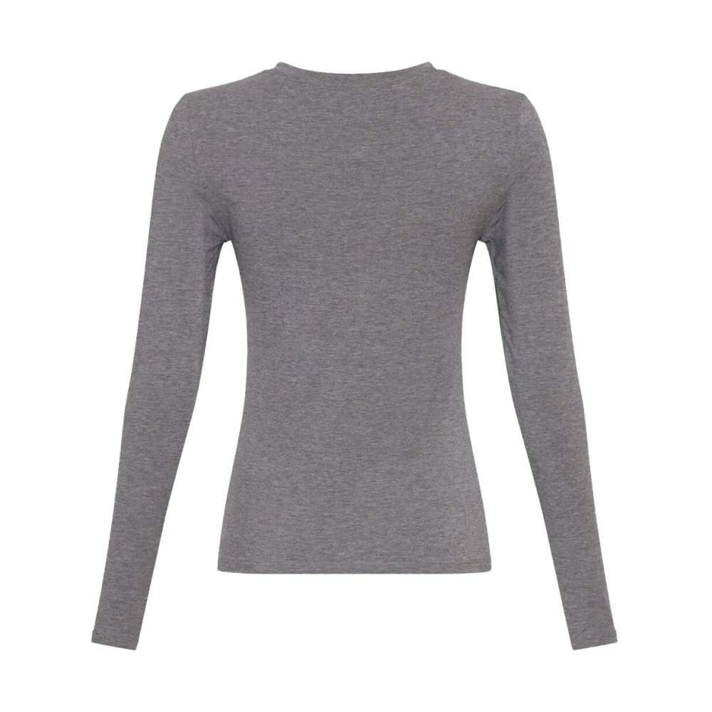 moss copenhagen Betrina Lange Mouw Top Gray Dames