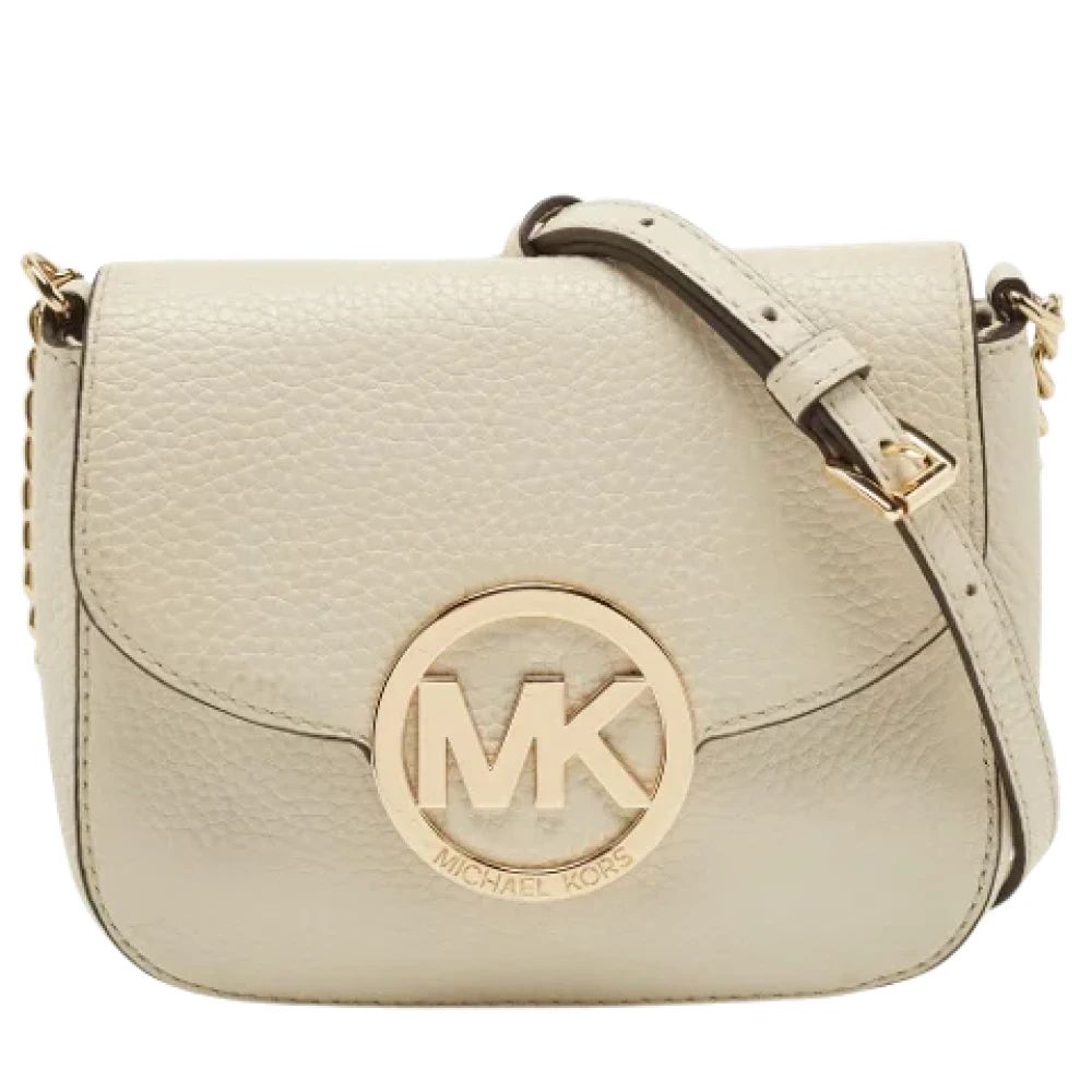 Michael Kors Pre-owned Leather shoulder-bags White Dames