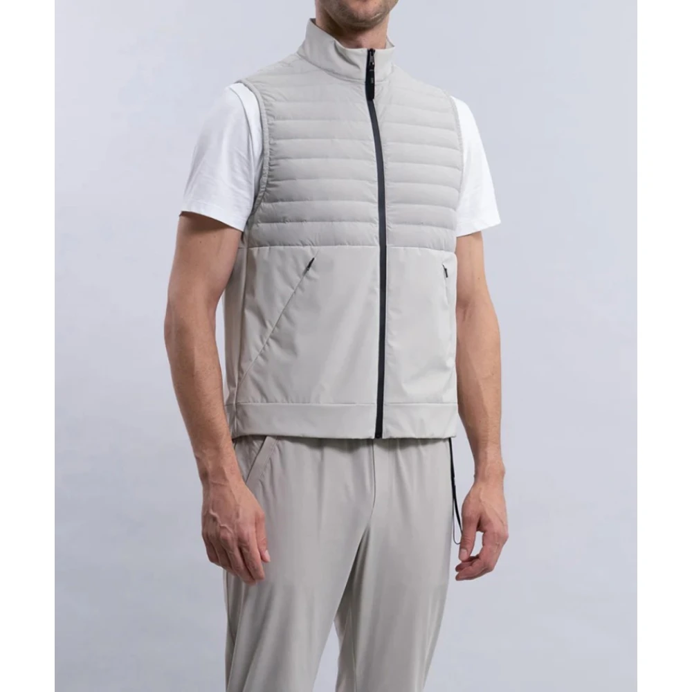 Duno Gewatteerd Ritsvest Camo Stijl Gray Heren