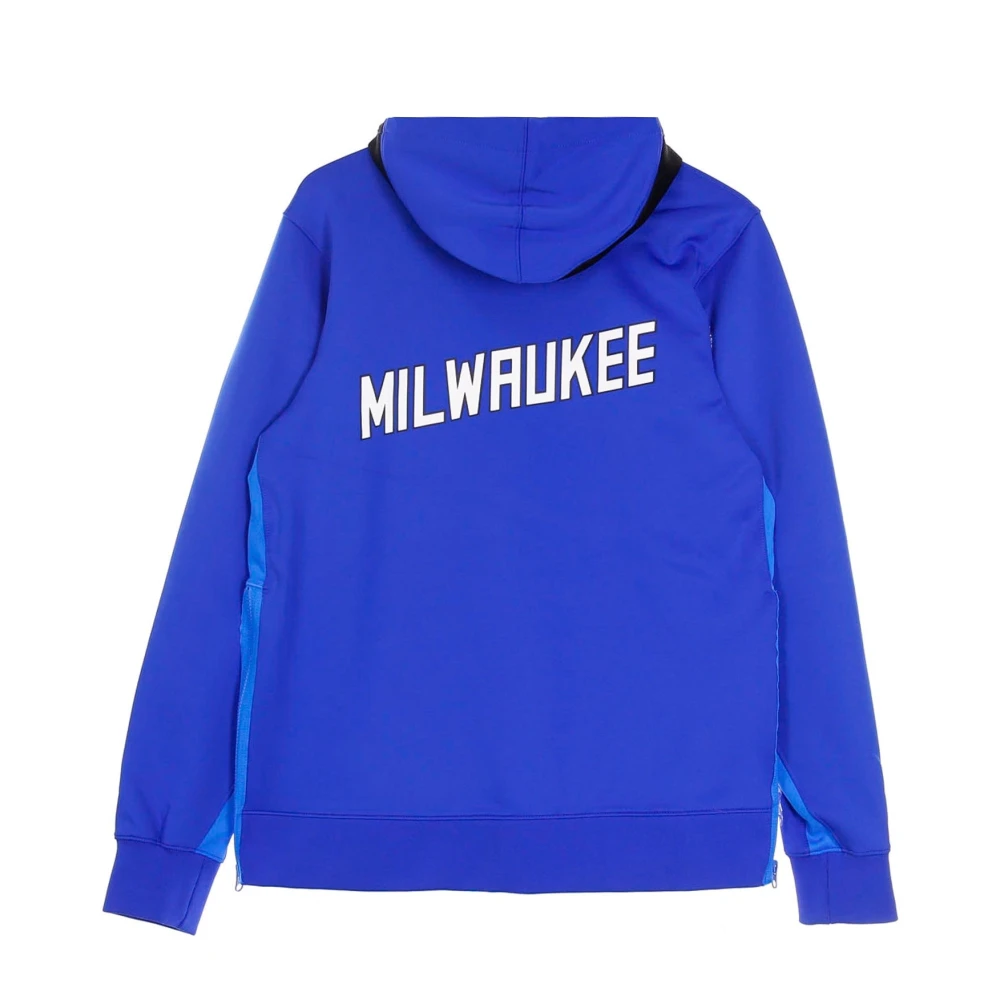 Nike Lichtgewicht Hoodie met Ritssluiting Showtime Editie Blue Heren
