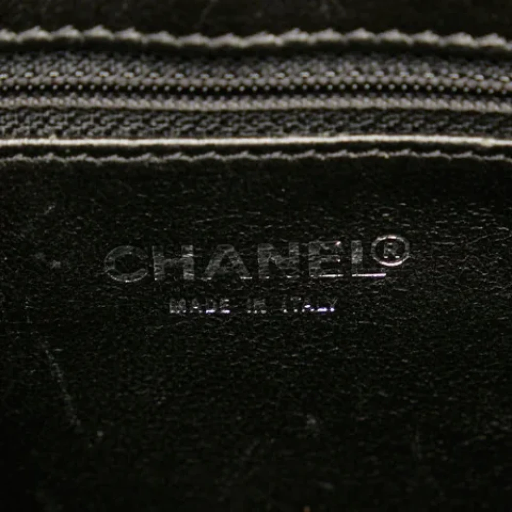 Chanel Vintage Pre-owned Leather totes Black Dames