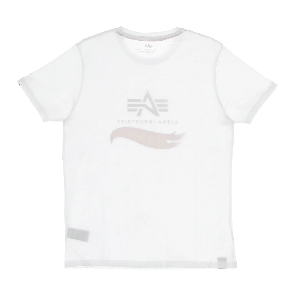 alpha industries Hot Wheels Flag Tee Wit Heren T-Shirt White Heren