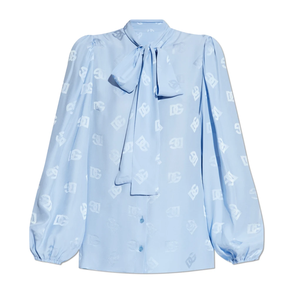 Dolce & Gabbana Stijlvolle Shirt met F5Q44Tfj1Jof3981 Ontwerp Blue Dames