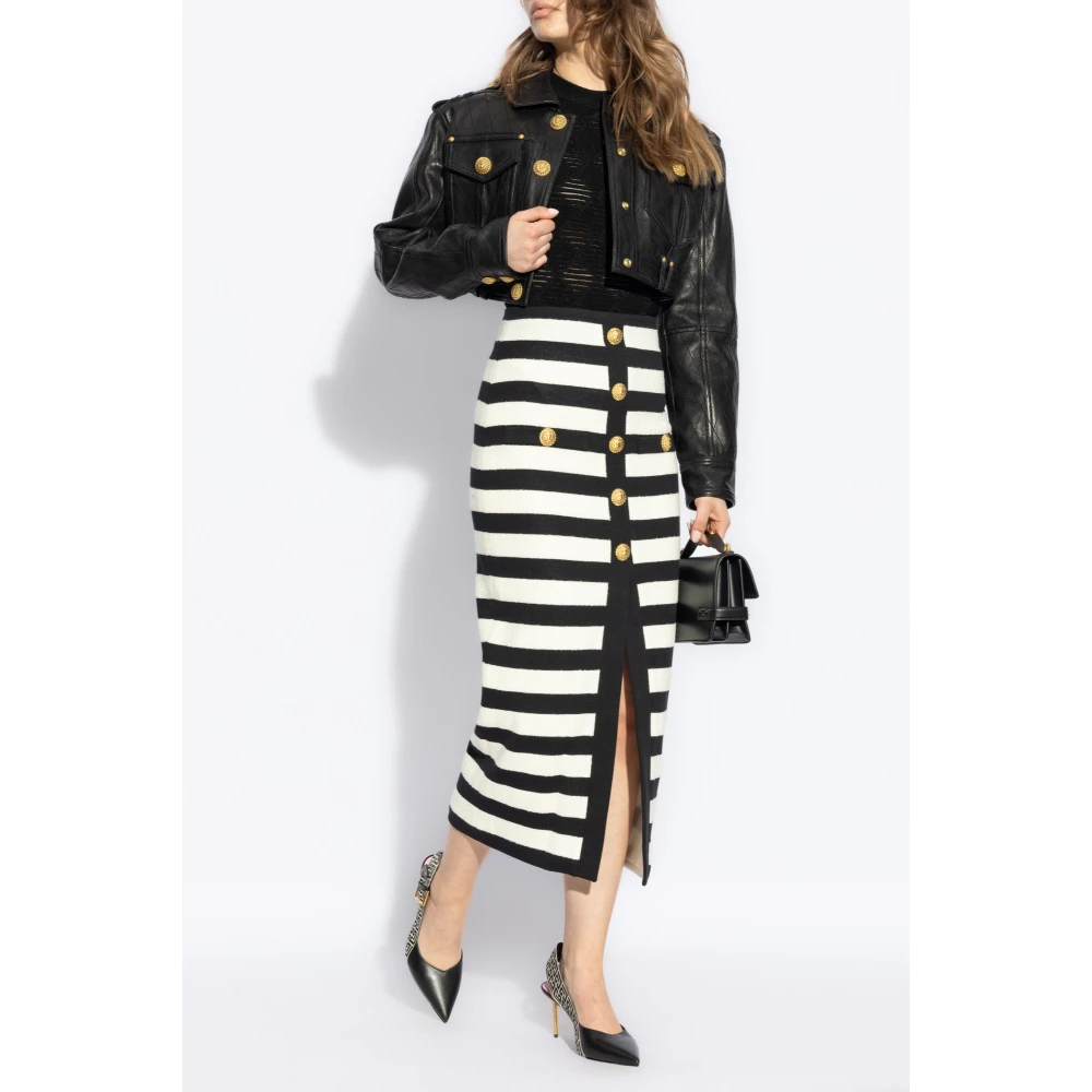 Balmain Body met geometrisch patroon Black Dames