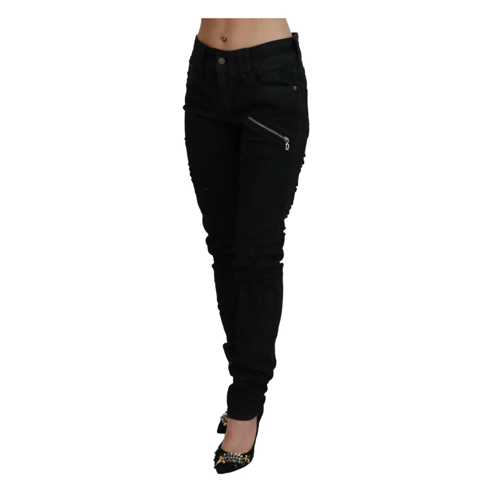 John Galliano Zwarte Skinny Jeans Black Dames