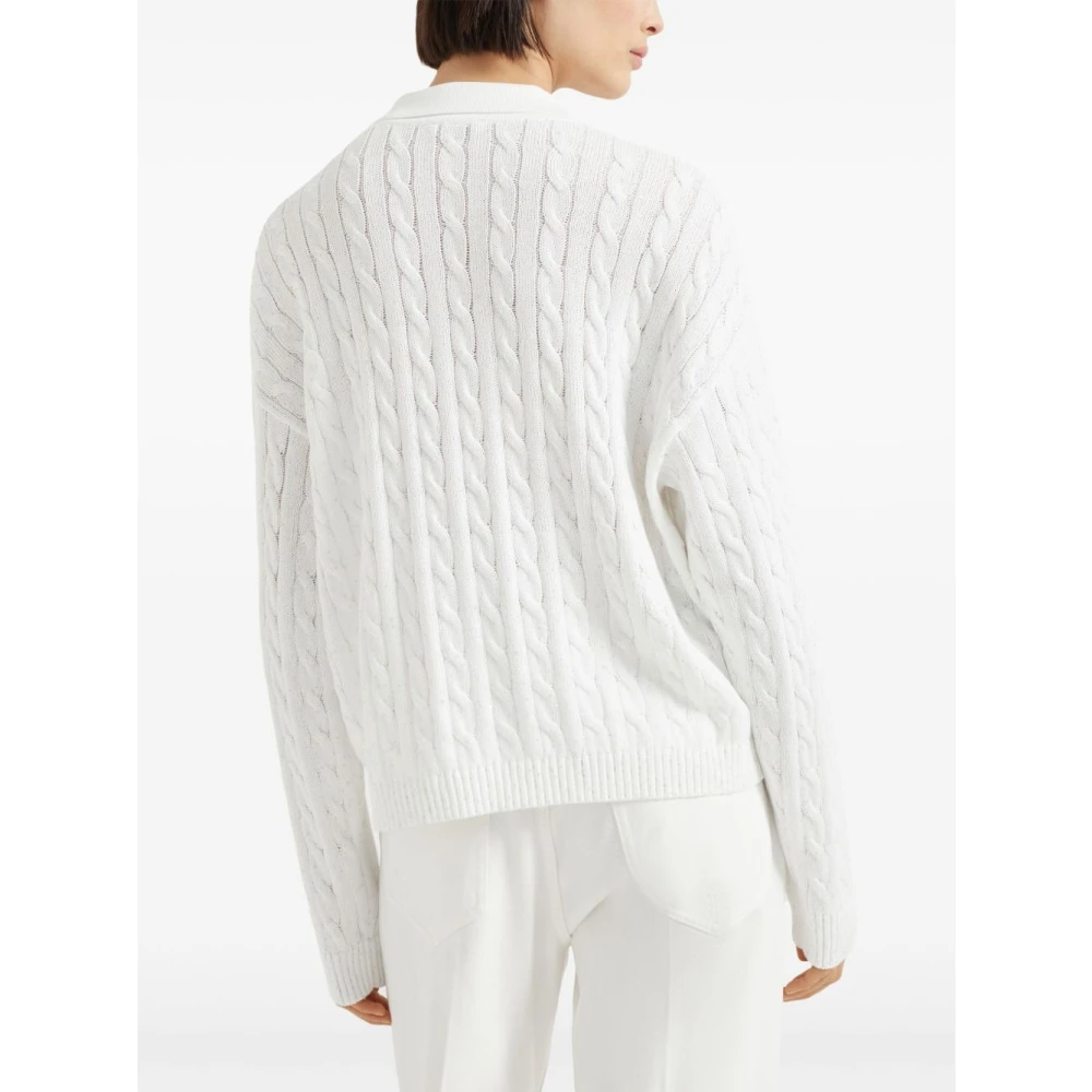 BRUNELLO CUCINELLI Witte Truien voor Vrouwen White Dames