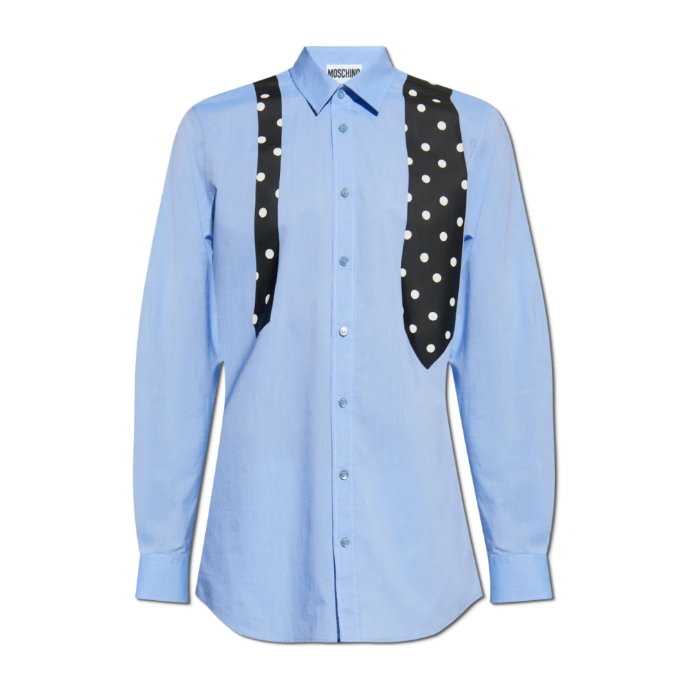 Moschino Shirt met print Blue Heren