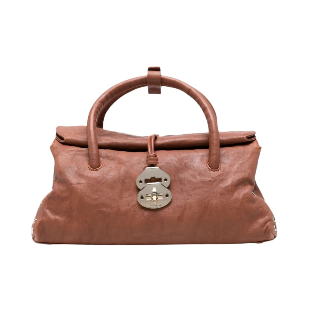 Zanellato Dotta Officina Small Leather Handbag - Female - Handbags - Brown - One Size - Bags