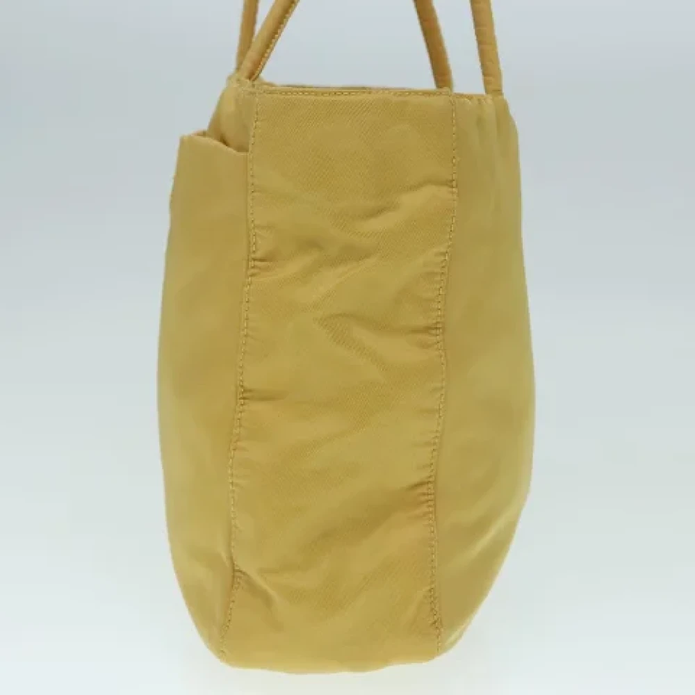 Prada Vintage Pre-owned Fabric prada-bags Yellow Dames