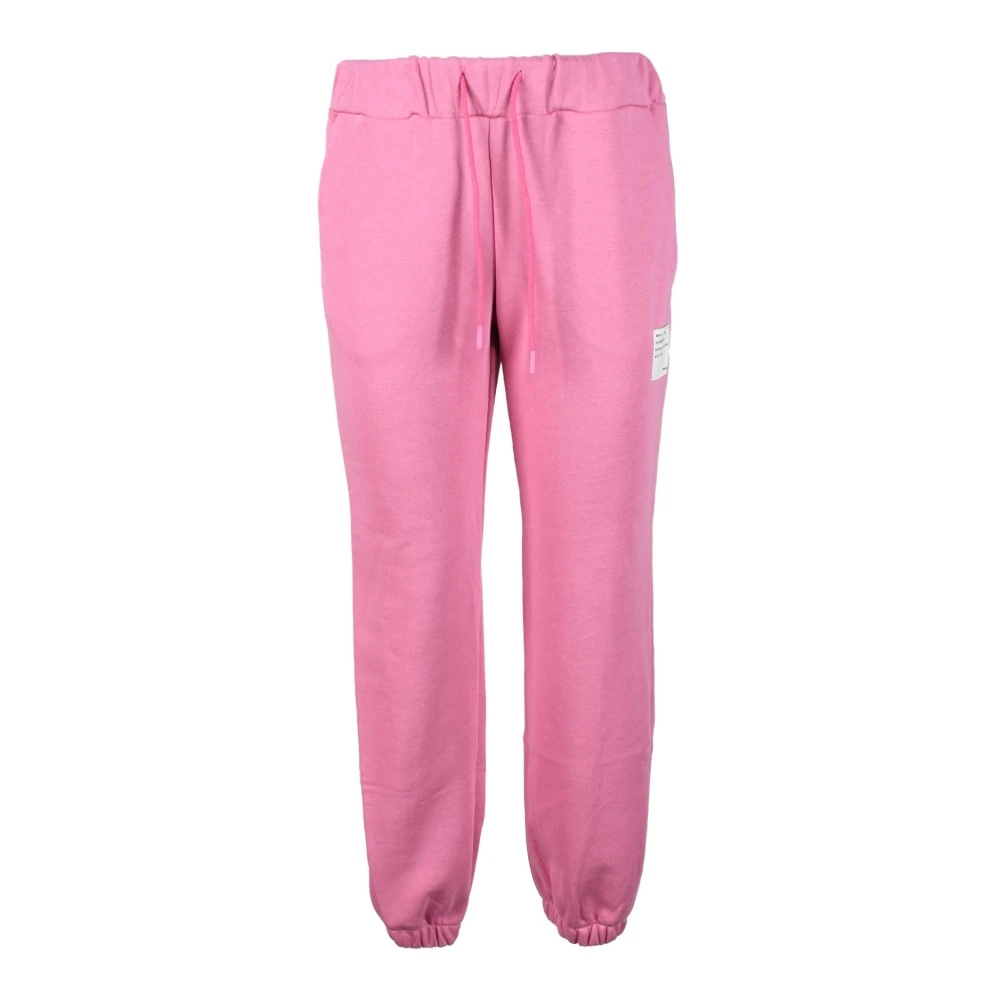 Please Katoenmix Casual Broek Pink Dames