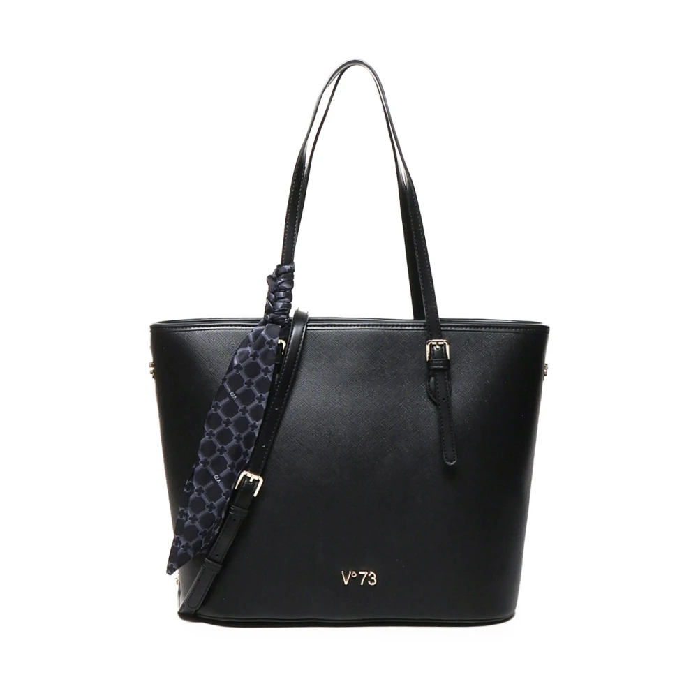 V73 Zwarte Kunstleren Schoudertas Black Dames