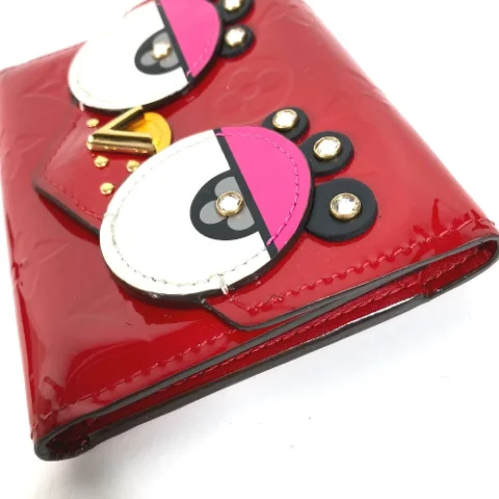 Louis Vuitton Vintage Pre-owned Fabric wallets Red Dames
