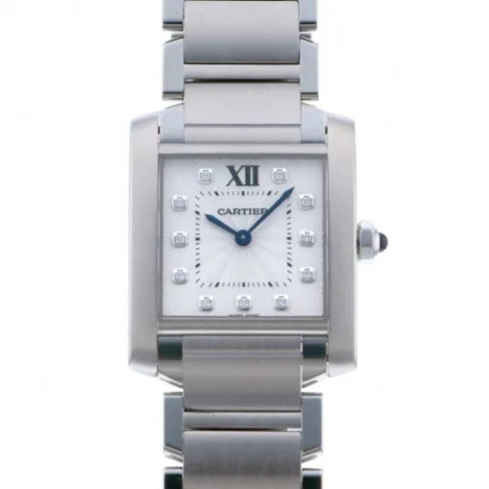 Pre owned Silver Metal Cartier klokke Cartier Vintage Mann