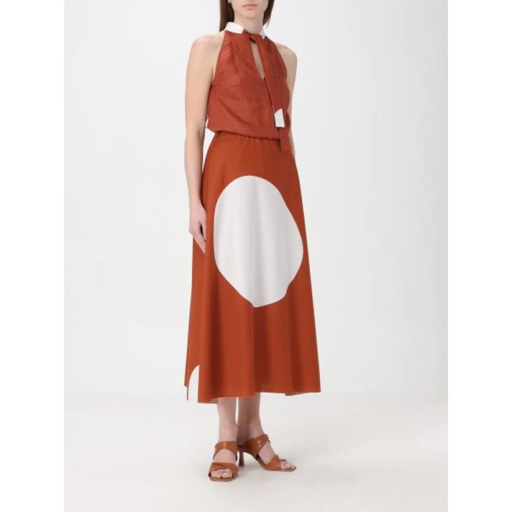 Liviana Conti Midi Skirts Orange Dames