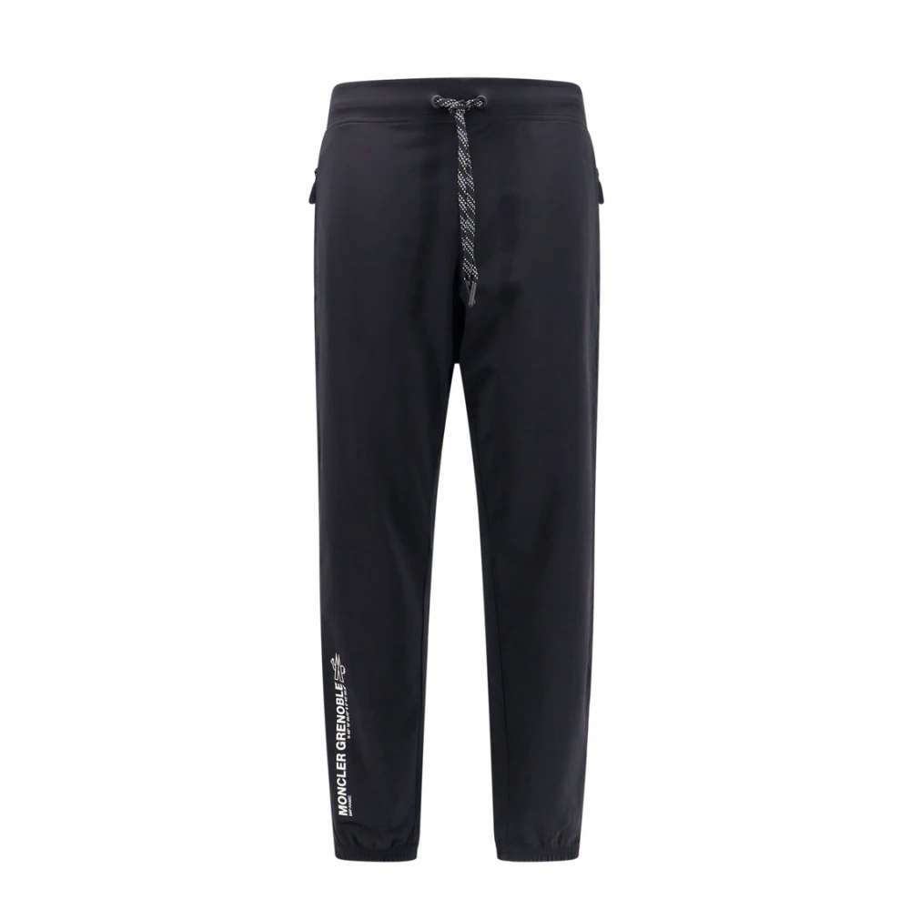 Moncler Nylon Elastische Taille Broek met Zakken Black Heren