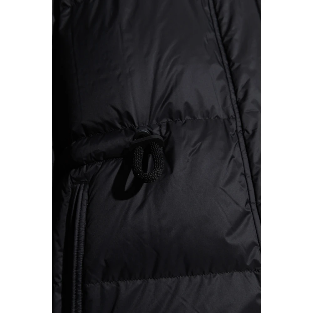 Yves Salomon Omkeerbare jas met afneembare capuchon Black Dames
