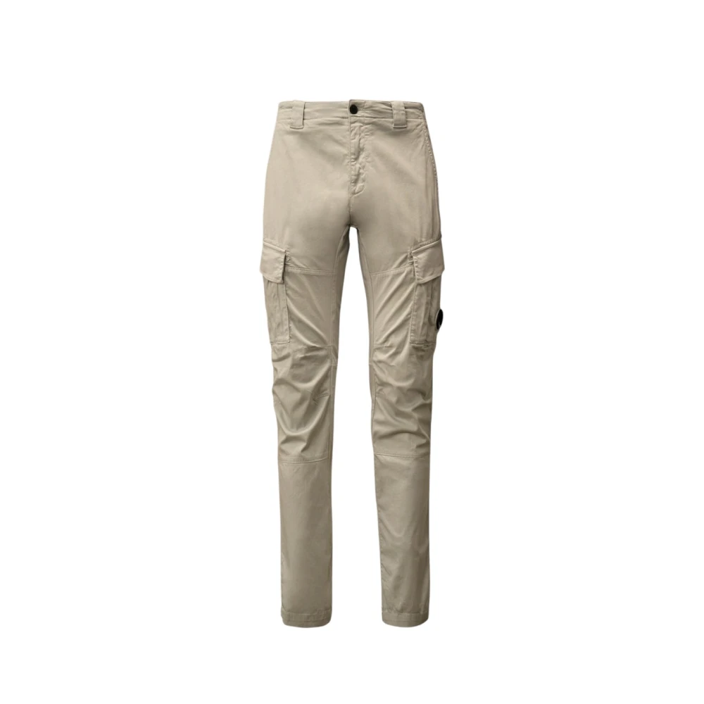 C.P. Company Blauwe Vos Cargo Broek Satijn Stretch Beige Heren