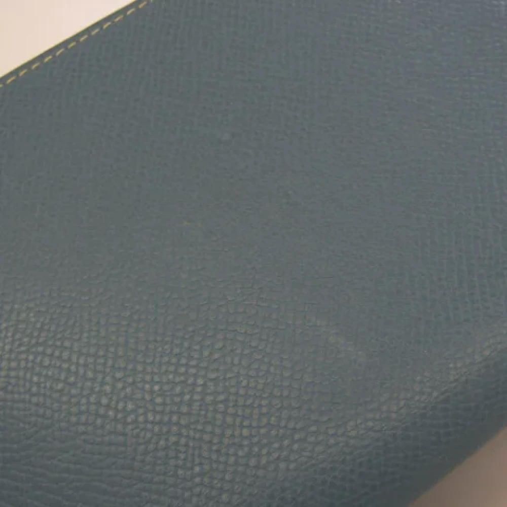 Hermès Vintage Pre-owned Leather home-office Blue Dames