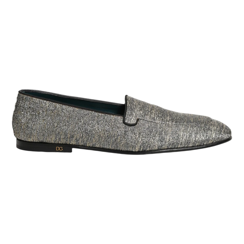 Dolce & Gabbana Gray Loafers Dress Shoes - Male - Loafers - 10 Uk - Shoes