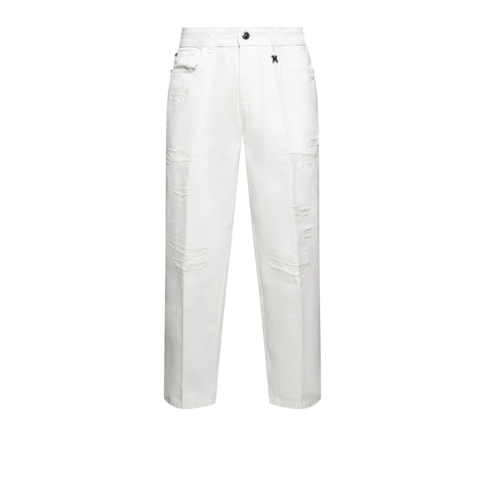 Richmond Mannelijk Wit Jeans Heren, W33, Denim, Straight Jeans