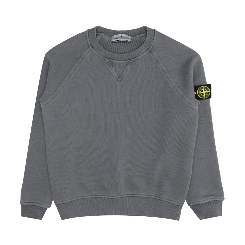 Stone Island Blå Bomull Crew Neck Sweatshirt Blue, Pojke