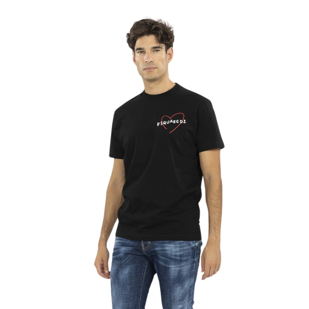 Dsquared2 Cool Fit Logo T-Shirt Black Heren