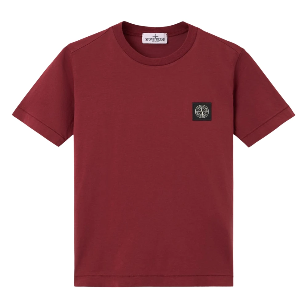 Stone Island 30/1 Cotton Jersey T-Shirt - Male - Kids Short Sleeve T-Shirts - Red - 2 Y | 92 Cm - Kids