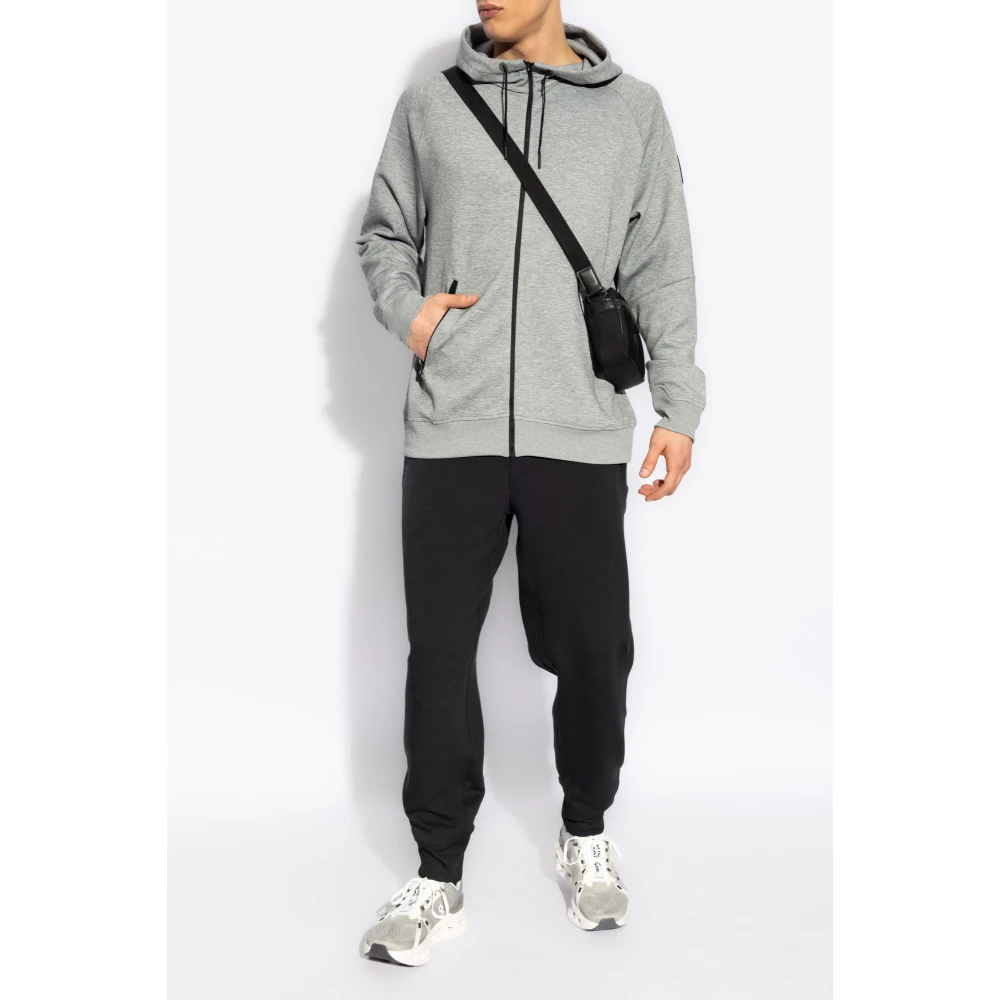 ON Running Hoodie Gray Heren