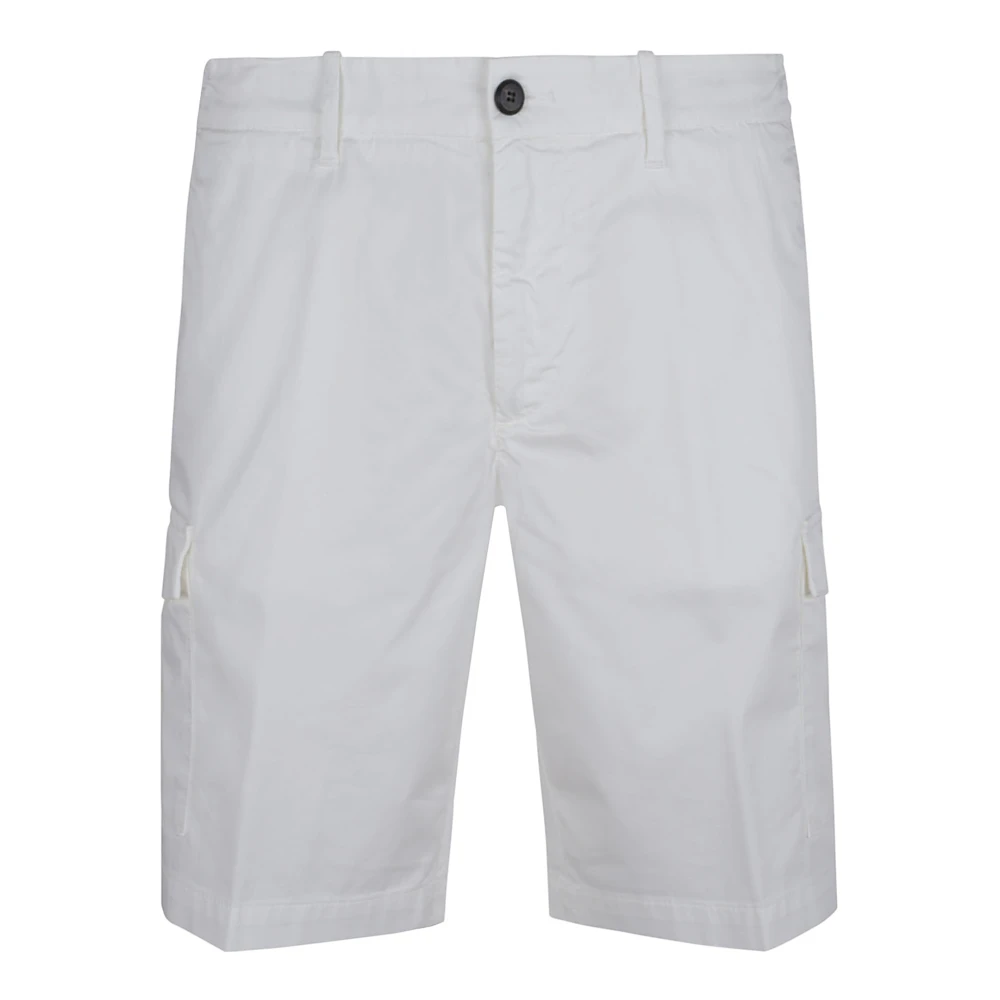 Eleventy Witte Bermuda Shorts voor Mannen White Heren