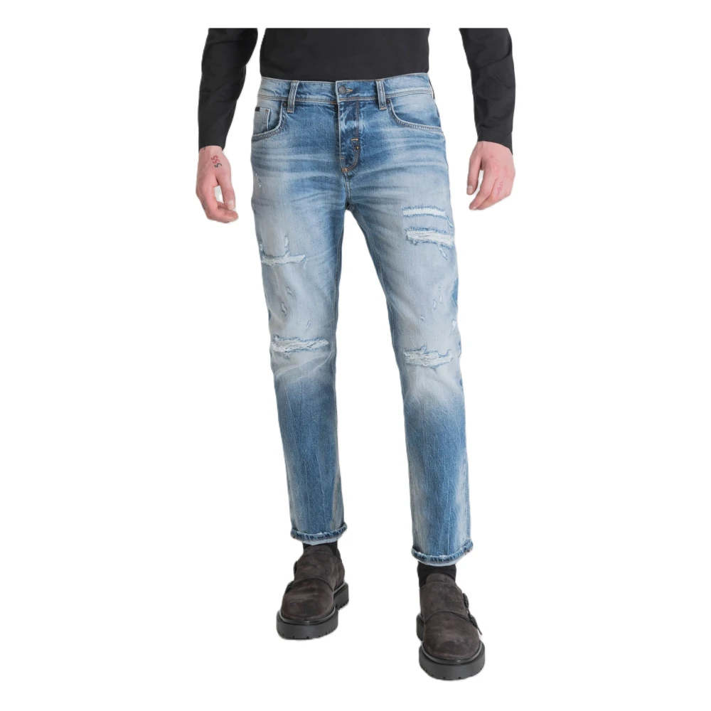 Antony Morato Slim Fit Enkel-Lengte Blauwe Jeans Blue Heren