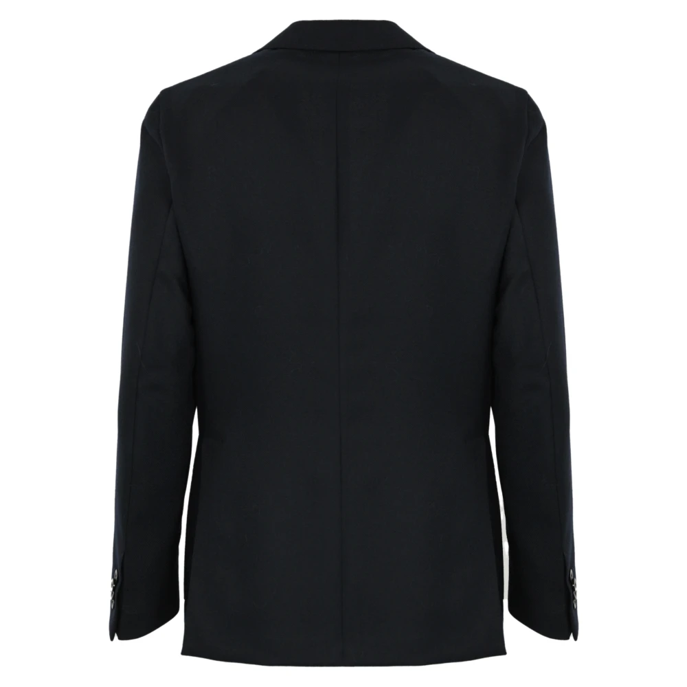 Boglioli Blauwe Wol Herenjas Single-Breasted Blue Heren