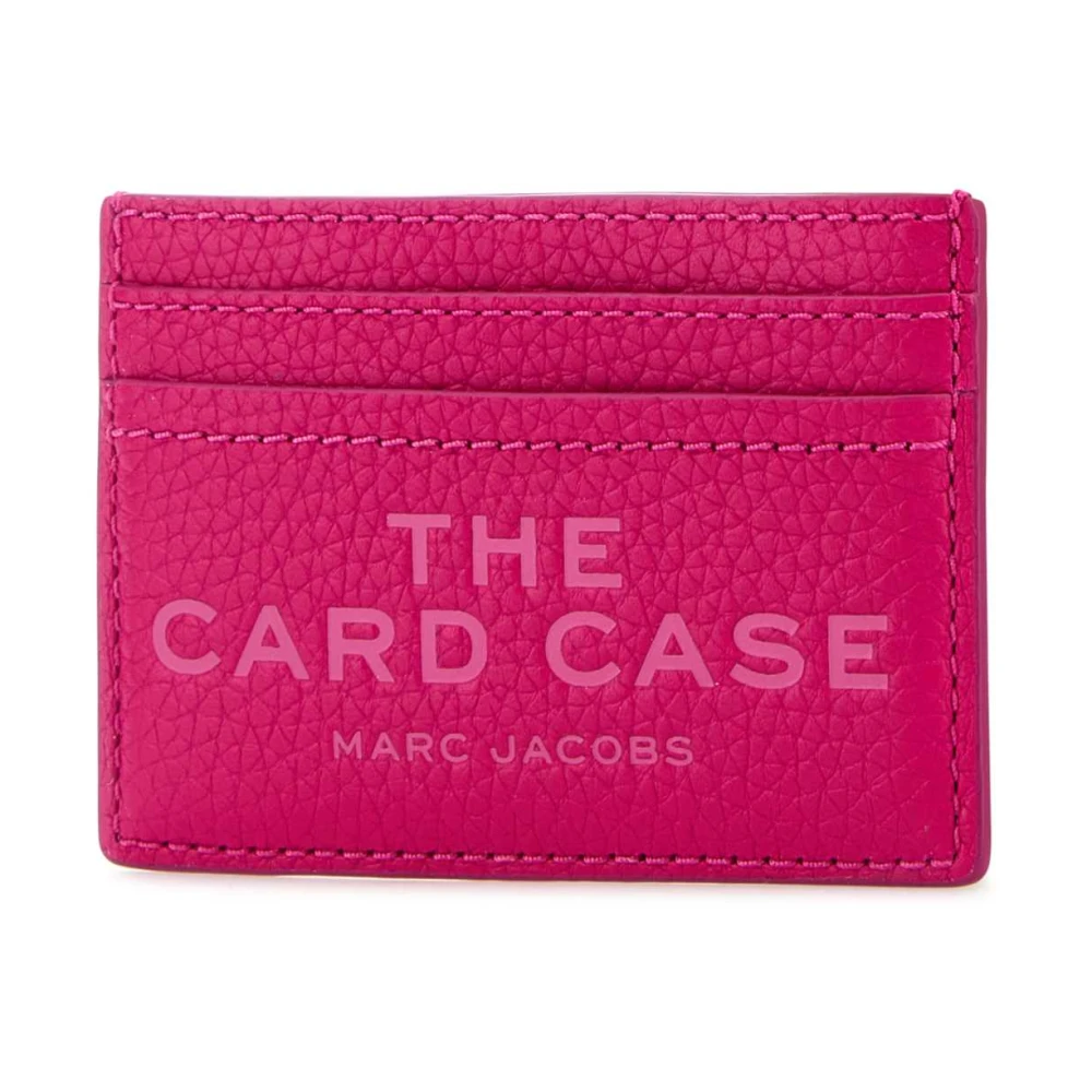 Marc Jacobs Fuchsia Leren Kaarthouder Pink Dames