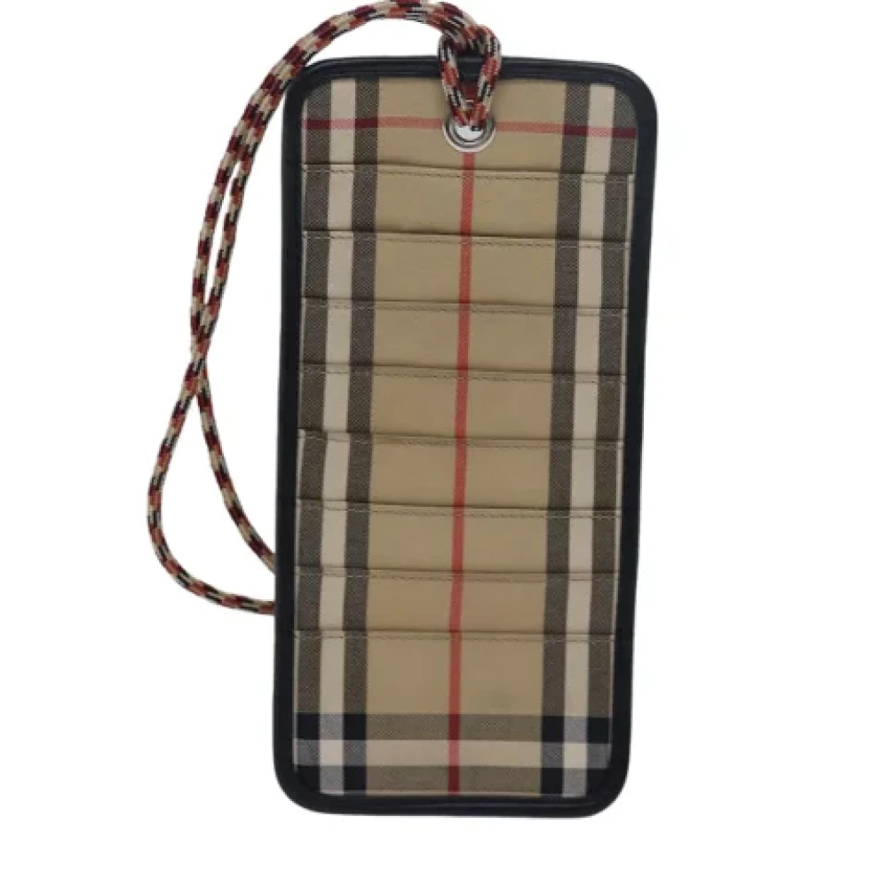 Burberry Vintage Pre-owned Canvas wallets Beige Dames