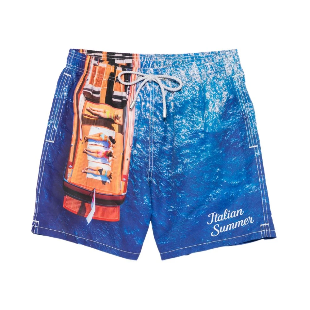 Mc2 Saint Barth Uomo Blu - Gustavia Swim Shorts - Swimwear - L