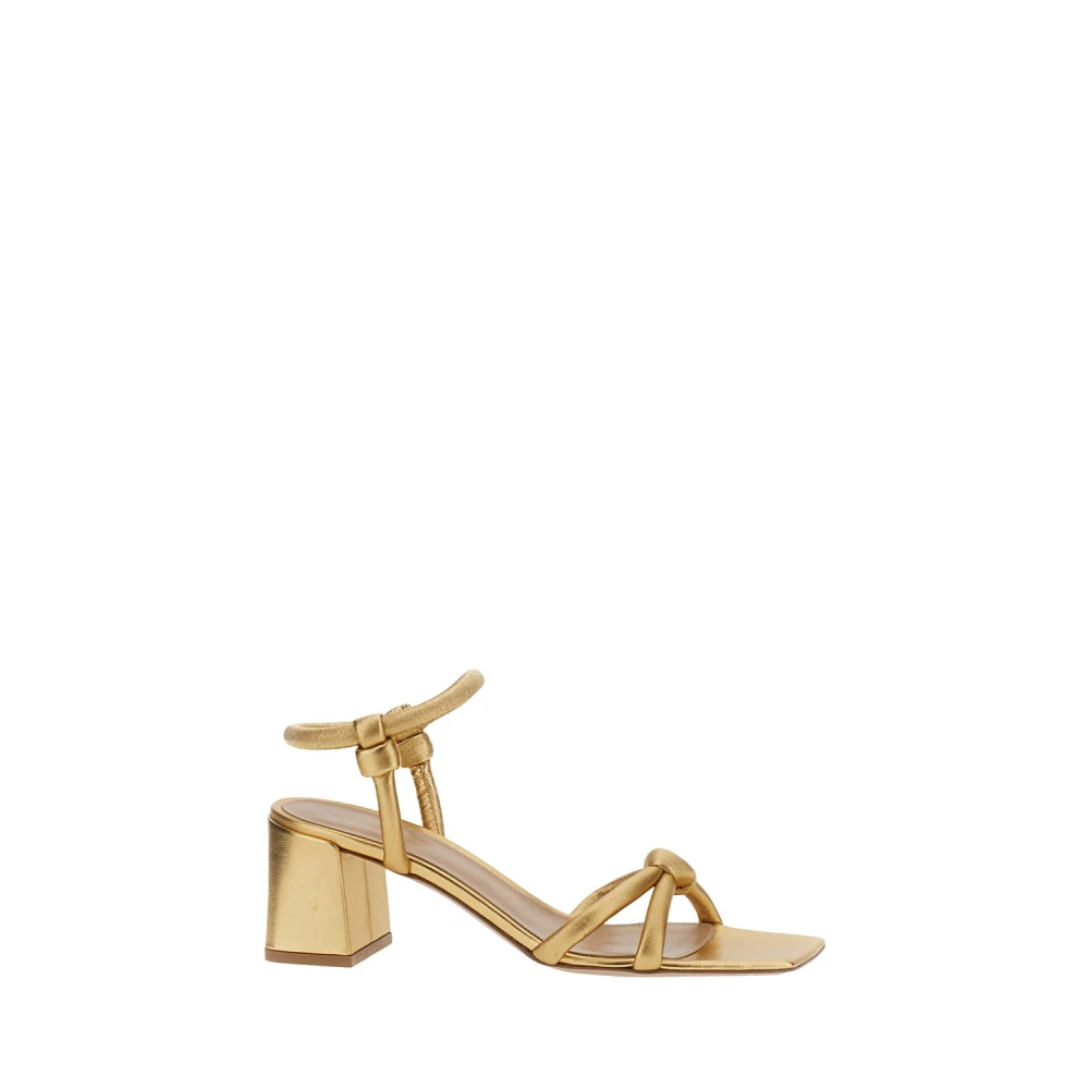 Gianvito Rossi Yellow High Heel Sandals, Female, 4 1/2 Uk, Juno 55 Sand