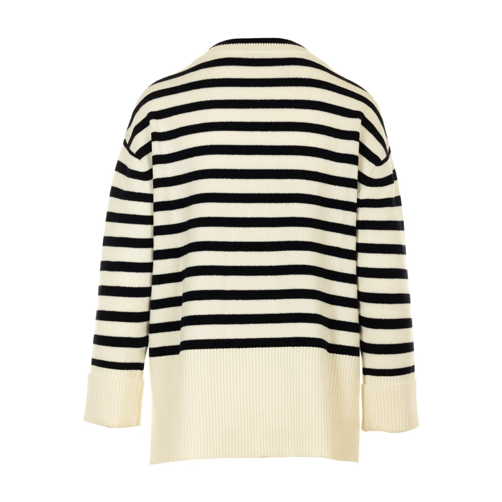 Gran Sasso Zwarte Trui Ronde Hals Stijl White Dames