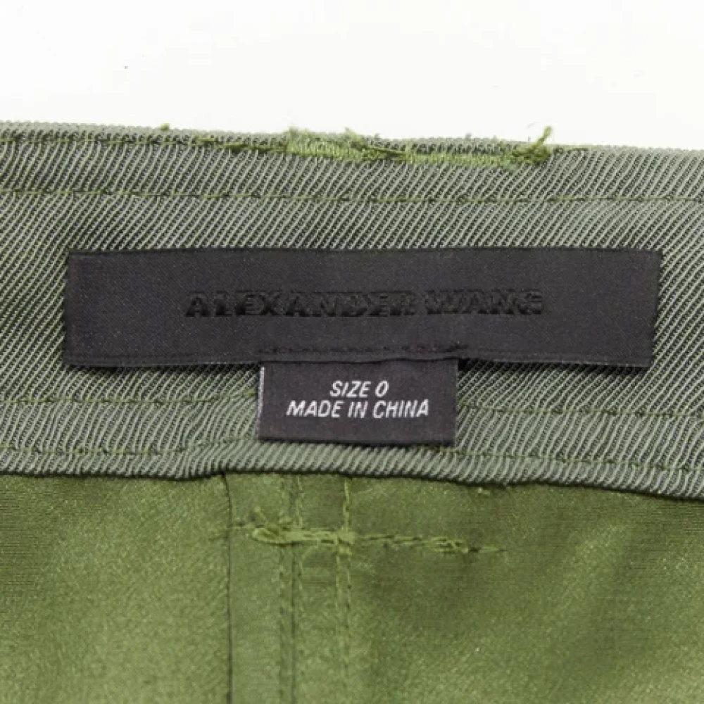 Alexander Wang Pre-owned Fabric bottoms Green Dames