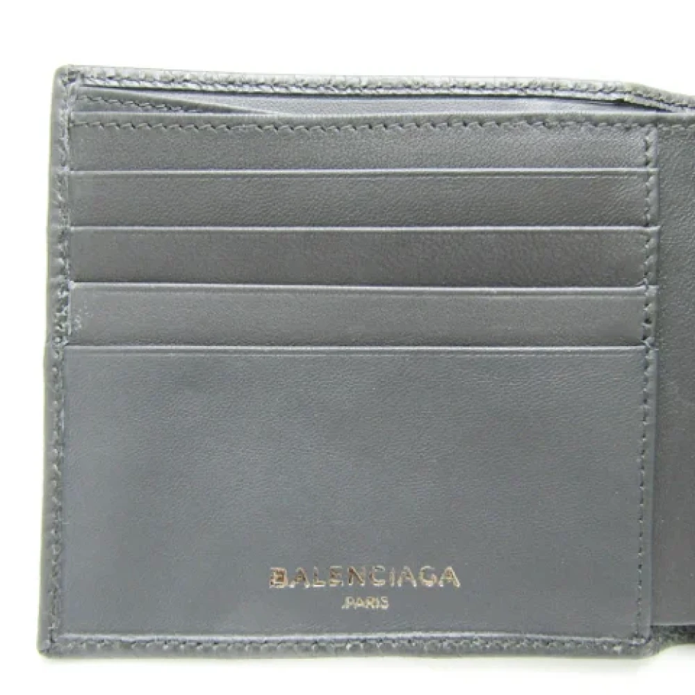 Balenciaga Vintage Pre-owned Leather wallets Gray Dames
