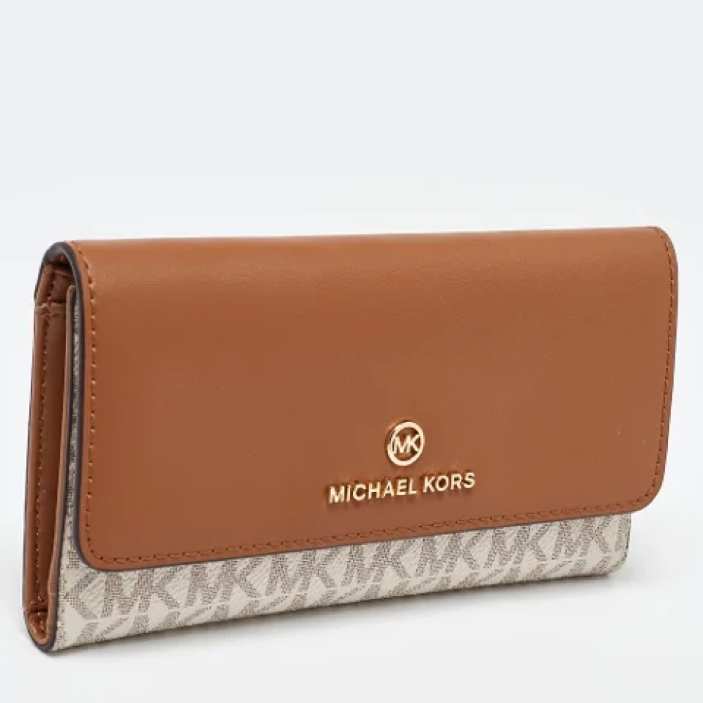 Michael Kors Pre-owned Leather wallets Brown Dames