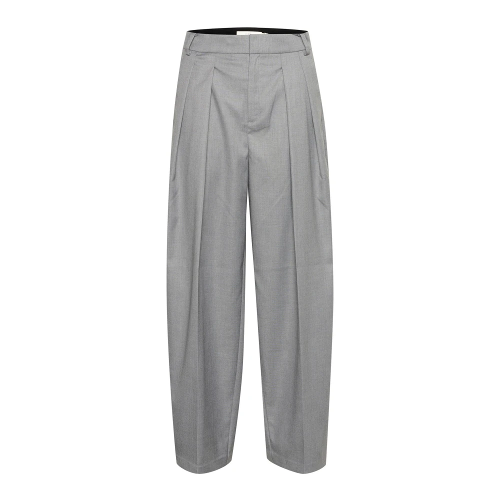 InWear Geplooide Broek Salt N Peppe Gray Dames