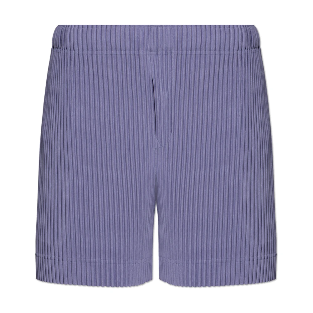 Issey Miyake Geplooide shorts Purple Heren