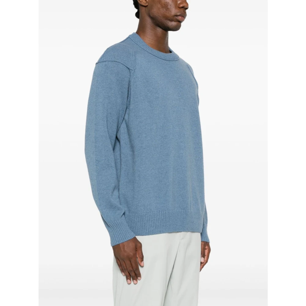 C.P. Company Crew Neck Gebreide Trui Blue Heren
