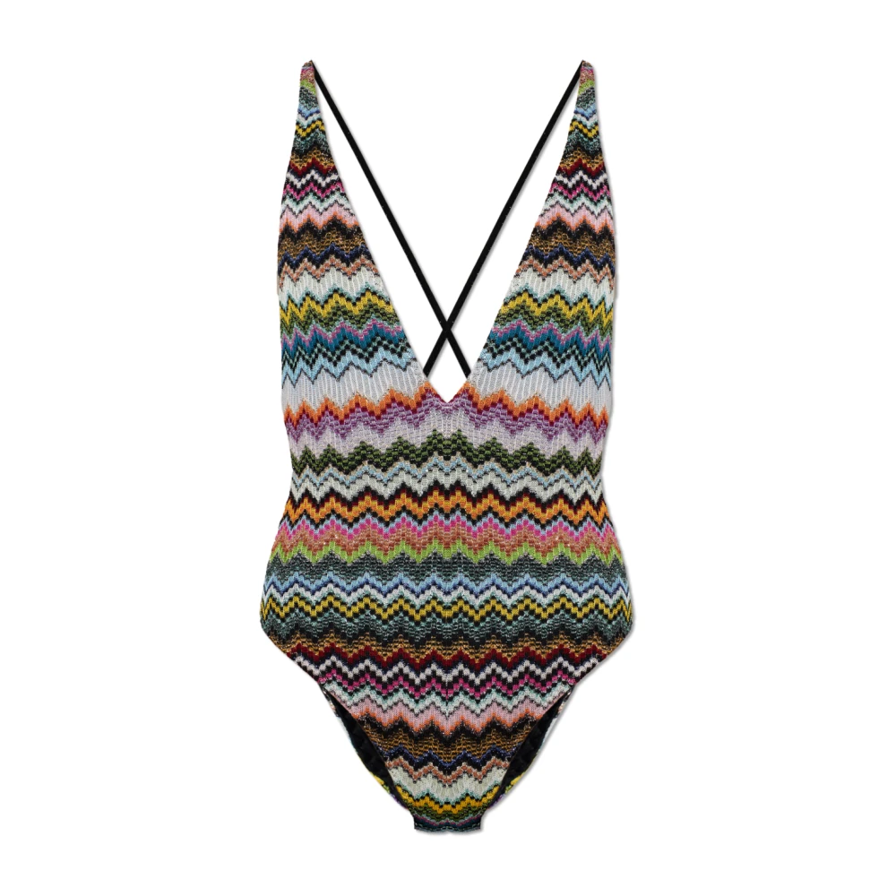 Missoni Women's Multicolor Swimsuits, M, One-Piece Swimsuit With Lurex Thread